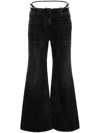 Givenchy Black Wide-leg Denim Cotton Jeans