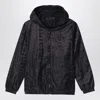 Givenchy Black Windbreaker Jacket With 4g Pattern In Black