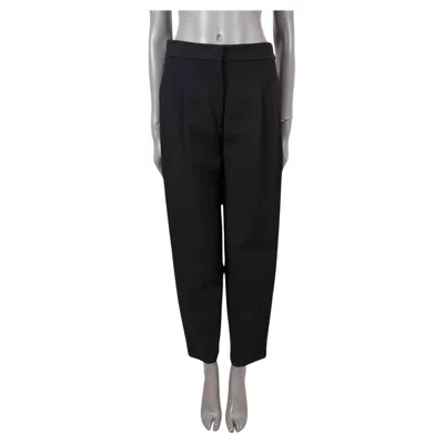Pre-owned Givenchy Black Wool 2016 Pleated Pants 38 S