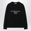 Givenchy Womens Black Brand-intarsia Round-neck Wool And Cashmere Sweater In Black