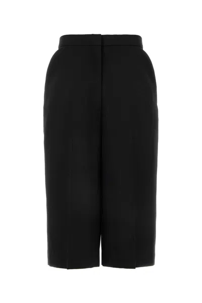 GIVENCHY GIVENCHY BLACK WOOL BERMUDA SHORTS