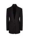 Givenchy Woman Blazer Black Size 6 Wool, Polyester, Elastane, Viscose, Polyamide In Black
