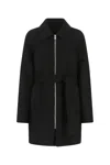 Givenchy High-low Wool Peacoat In Black