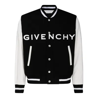 Givenchy Black Wool Blend Coats