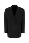 Givenchy Oversized Double Breasted Jacket In Black