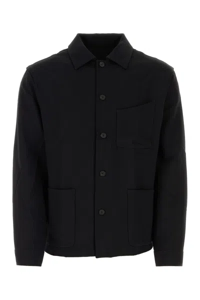 GIVENCHY BLACK WOOL BLEND SHIRT