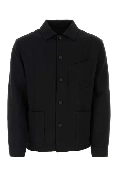 GIVENCHY BLACK WOOL BLEND SHIRT