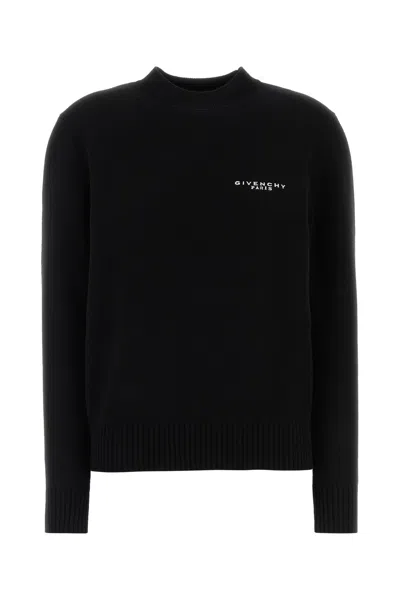 GIVENCHY BLACK WOOL BLEND SWEATER