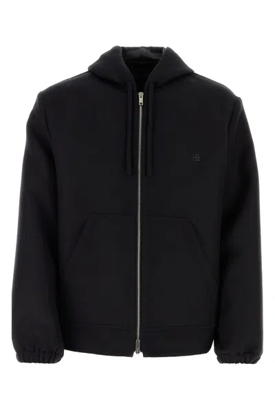 GIVENCHY BLACK WOOL BLEND SWEATSHIRT