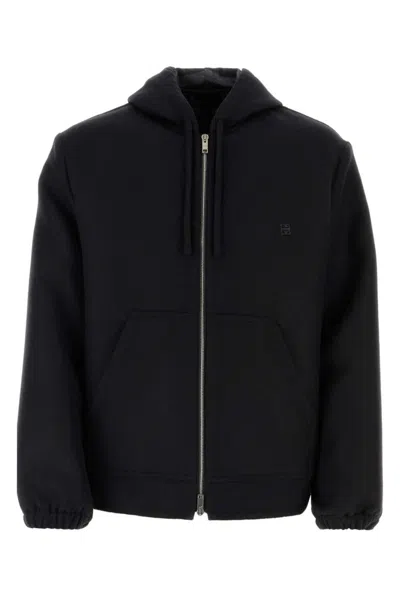 GIVENCHY BLACK WOOL BLEND SWEATSHIRT