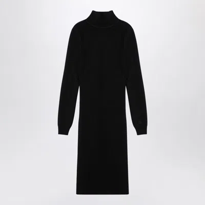 GIVENCHY GIVENCHY  BLACK WOOL-BLEND TURTLENECK DRESS