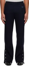 Givenchy Black Wool Cashmere '' Patch Trousers In Black