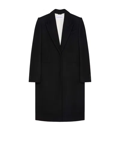 GIVENCHY GIVENCHY BLACK WOOL COAT