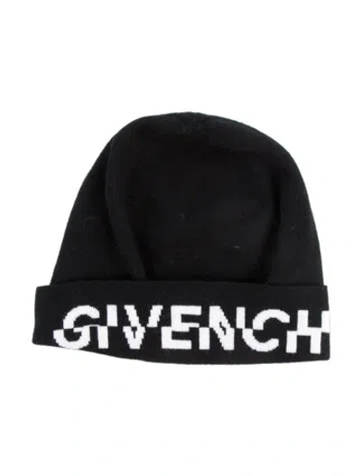 Pre-owned Givenchy Black Wool  Felt Beanie W. Tags