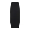 Givenchy Front Kick Skirt Asymmetric Hem In Black