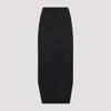 Givenchy Asymmetric Skirt In Wool And Mohair In Black