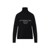 Givenchy Black Wool High Neck Sweater In Multi
