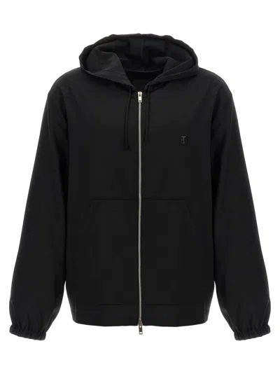 GIVENCHY GIVENCHY BLACK WOOL HOODIE