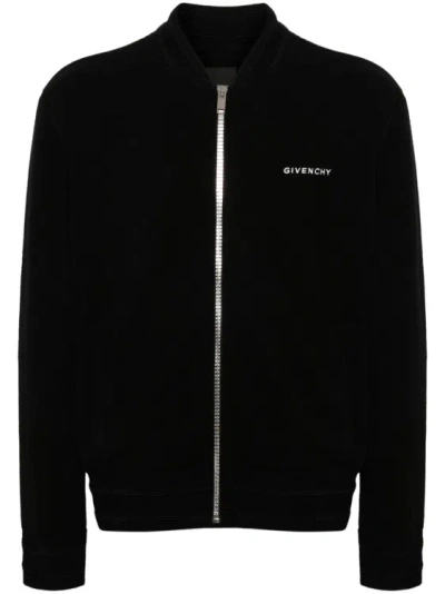 Givenchy 4g Motif Wool Bomber Jacket In Black