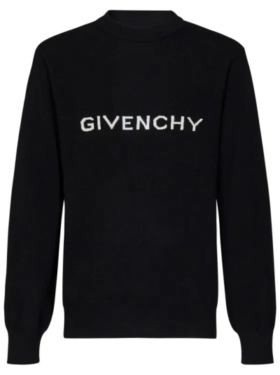 Givenchy Black Wool Knit Crewneck Sweater