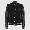 Givenchy Black Jacket With 4g Motif On Front In Wool And Tech Fabric Blend Man In Black