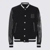 Givenchy Black Jacket With 4g Motif On Front In Wool And Tech Fabric Blend Man In Black