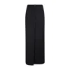 GIVENCHY BLACK WOOL LOW WAIST SKIRT