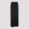 Givenchy Black Long Skirt Back Slit In Black