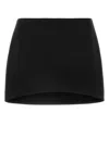 Givenchy Black Wool Mini Skirt In Black