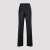 GIVENCHY BLACK WOOL NO SIDESEAM STRAIGHT FIT PANTS