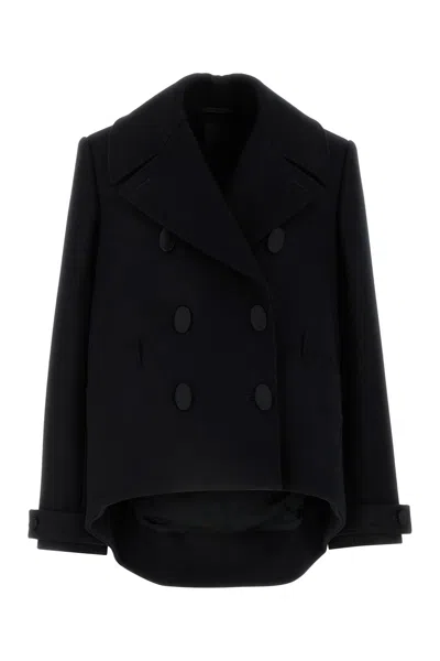 GIVENCHY BLACK WOOL OVERSIZE COAT