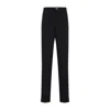 Givenchy Slim Fit Straight Leg Wool Trousers In Black