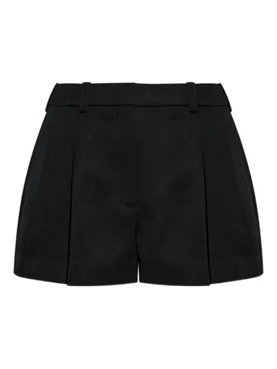 Givenchy Black Wool Pleated Shorts