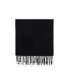 Givenchy Fringed Wool Scarf In Black