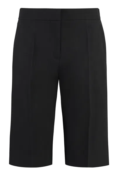GIVENCHY BLACK WOOL SHORTS FOR WOMEN