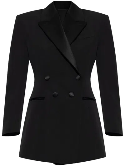 GIVENCHY BLACK WOOL SMOKING BLAZER