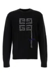 Givenchy Men Black Wool Sweater In Black