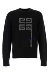Givenchy Men Black Wool Sweater In Black
