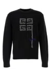 Givenchy Men Black Wool Sweater In Black