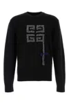 Givenchy Men Black Wool Sweater In Black
