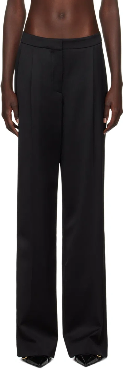 GIVENCHY BLACK WOOL TROUSERS