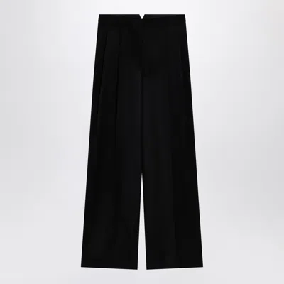 GIVENCHY GIVENCHY BLACK WOOL WIDE TROUSERS