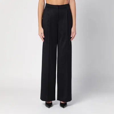 GIVENCHY GIVENCHY BLACK WOOL WIDE TROUSERS