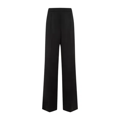 GIVENCHY GIVENCHY  BLACK WOOL WIDE TROUSERS