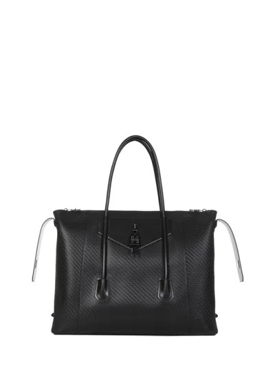 Givenchy Black Woven Leather Bag