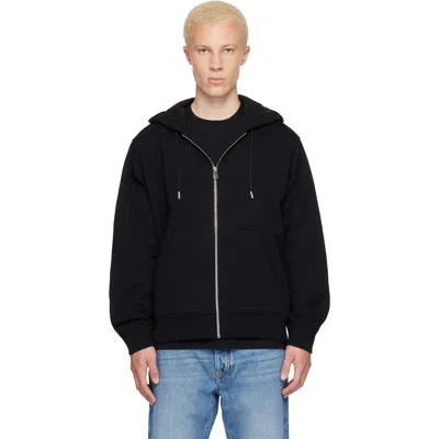 Givenchy Black Zipped Photographic Negative Print Hoodie