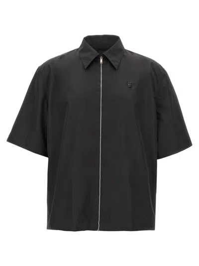 GIVENCHY BLACK ZIPPED SHIRT