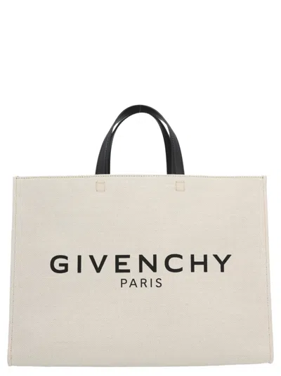 GIVENCHY BLACKWHITE G MIDI SHOPPING BAG