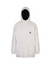 GIVENCHY BLACK/WHITE GIVENCHY REVERSIBLE FOOTBALL PARKA IN FLEECE