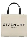 Givenchy Cabas G-tote Mini En Toile In Blackwhite